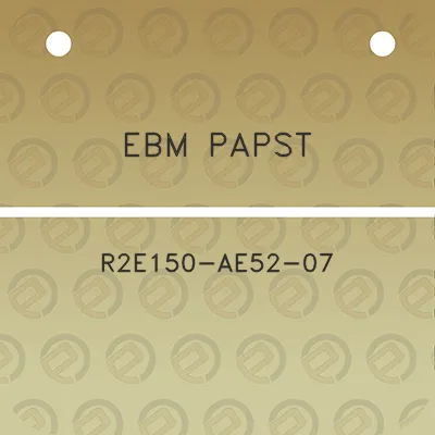 ebm-papst-r2e150-ae52-07