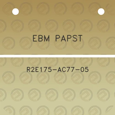 ebm-papst-r2e175-ac77-05