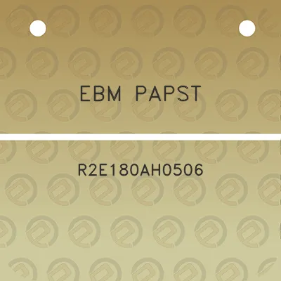 ebm-papst-r2e180ah0506