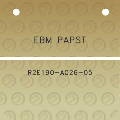 ebm-papst-r2e190-a026-05