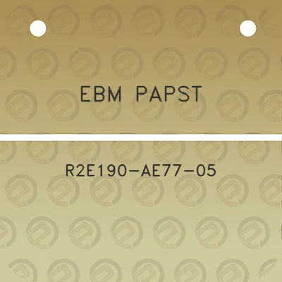 ebm-papst-r2e190-ae77-05