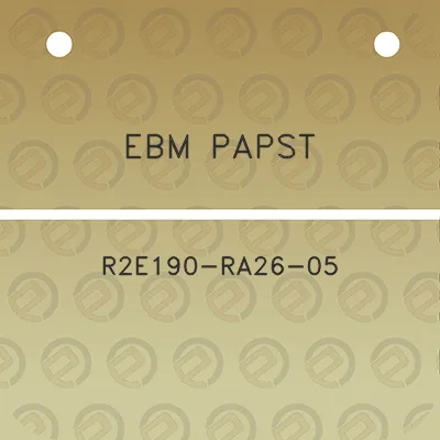 ebm-papst-r2e190-ra26-05