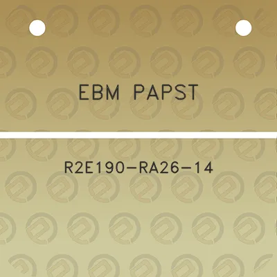 ebm-papst-r2e190-ra26-14