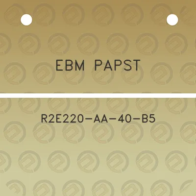 ebm-papst-r2e220-aa-40-b5