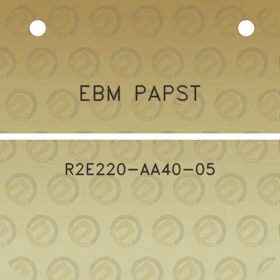 ebm-papst-r2e220-aa40-05