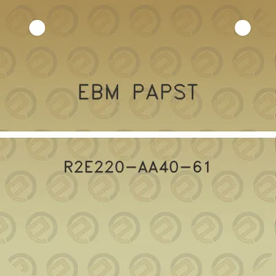 ebm-papst-r2e220-aa40-61