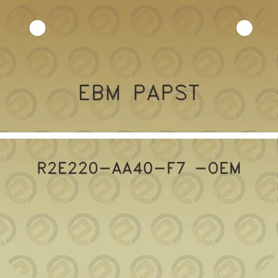 ebm-papst-r2e220-aa40-f7-oem