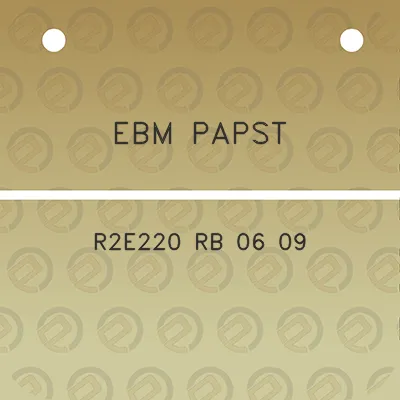 ebm-papst-r2e220-rb-06-09