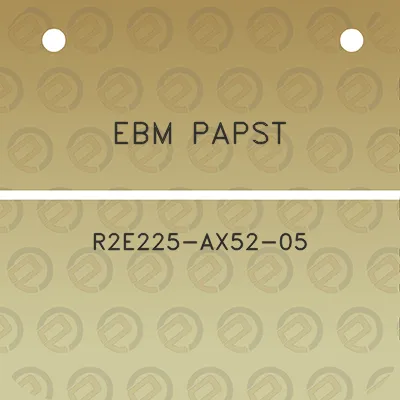 ebm-papst-r2e225-ax52-05