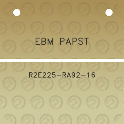 ebm-papst-r2e225-ra92-16