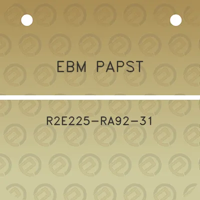 ebm-papst-r2e225-ra92-31