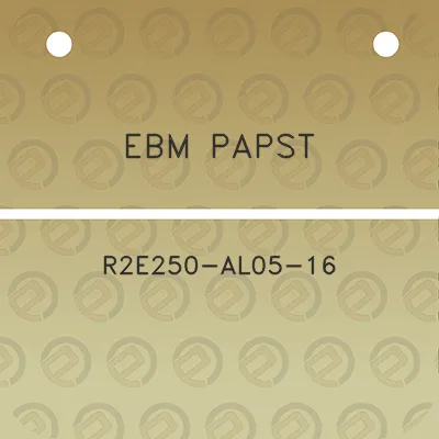 ebm-papst-r2e250-al05-16