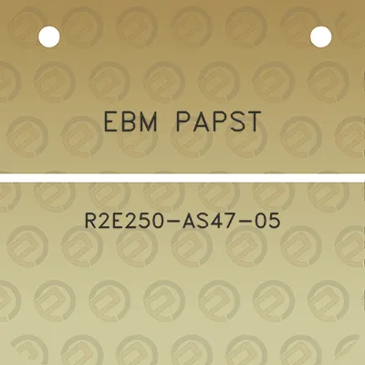 ebm-papst-r2e250-as47-05