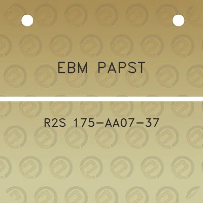 ebm-papst-r2s-175-aa07-37