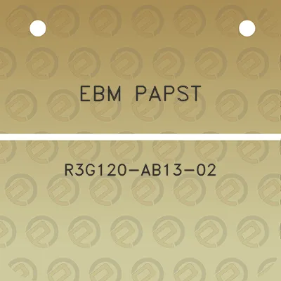 ebm-papst-r3g120-ab13-02