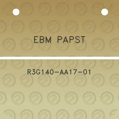 ebm-papst-r3g140-aa17-01