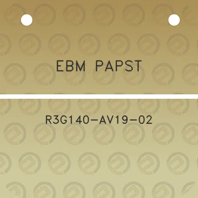 ebm-papst-r3g140-av19-02