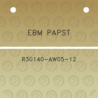 ebm-papst-r3g140-aw05-12