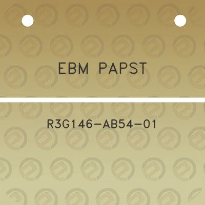 ebm-papst-r3g146-ab54-01