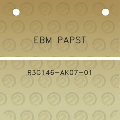 ebm-papst-r3g146-ak07-01