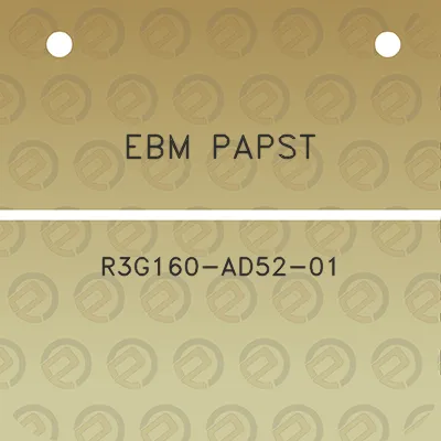 ebm-papst-r3g160-ad52-01