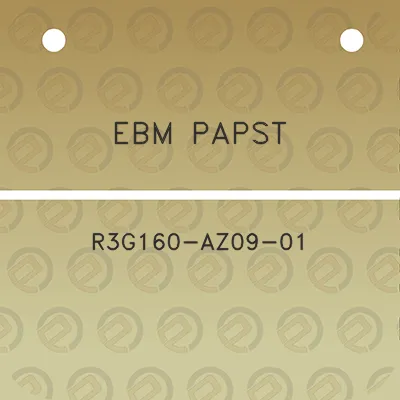 ebm-papst-r3g160-az09-01