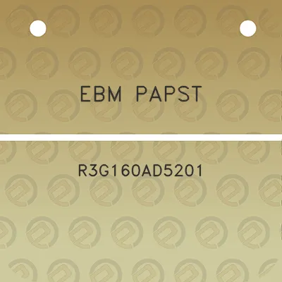 ebm-papst-r3g160ad5201