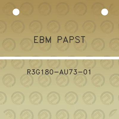 ebm-papst-r3g180-au73-01