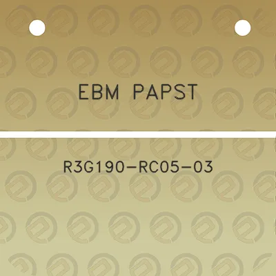 ebm-papst-r3g190-rc05-03