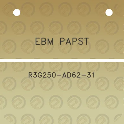 ebm-papst-r3g250-ad62-31