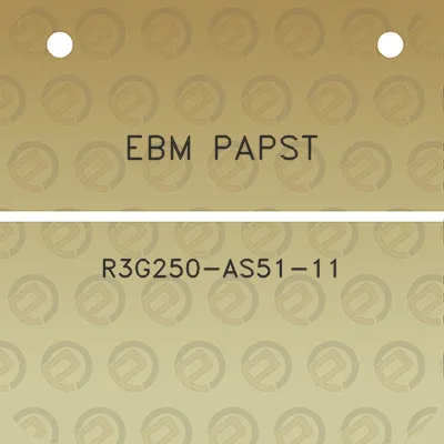 ebm-papst-r3g250-as51-11