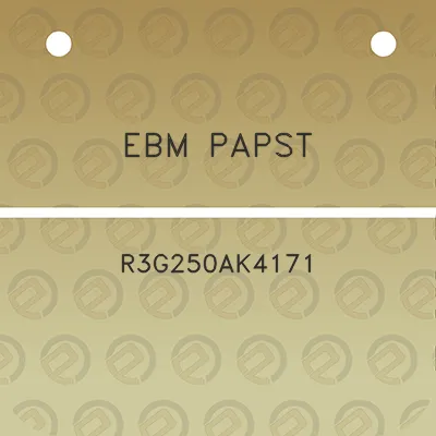 ebm-papst-r3g250ak4171