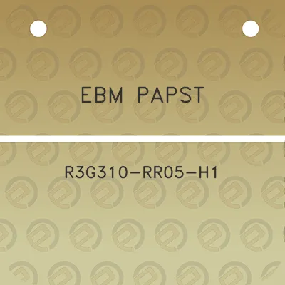 ebm-papst-r3g310-rr05-h1