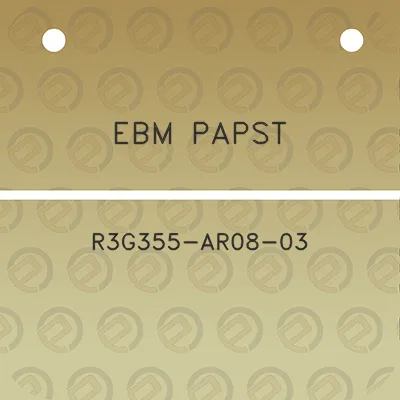 ebm-papst-r3g355-ar08-03