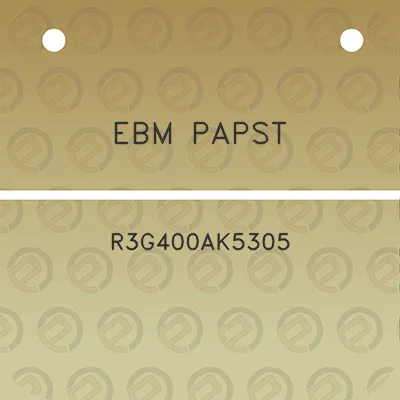 ebm-papst-r3g400ak5305