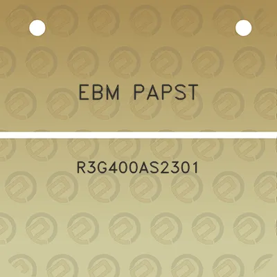 ebm-papst-r3g400as2301