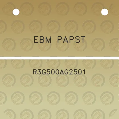 ebm-papst-r3g500ag2501