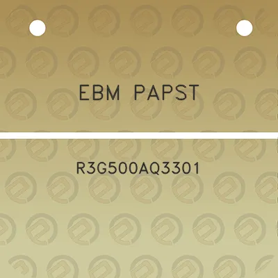 ebm-papst-r3g500aq3301