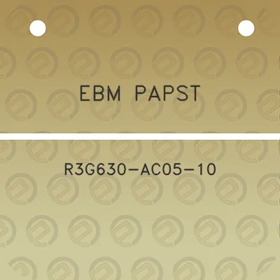 ebm-papst-r3g630-ac05-10