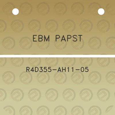 ebm-papst-r4d355-ah11-05