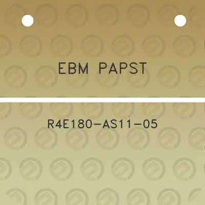 ebm-papst-r4e180-as11-05