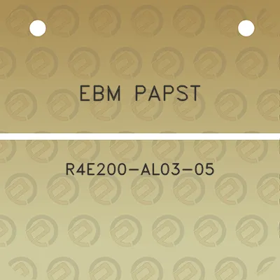 ebm-papst-r4e200-al03-05