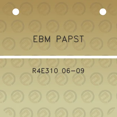 ebm-papst-r4e310-06-09