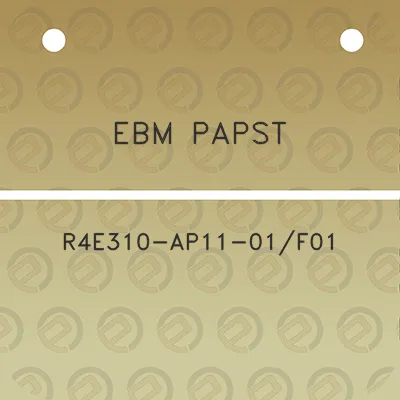 ebm-papst-r4e310-ap11-01f01