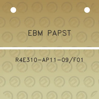 ebm-papst-r4e310-ap11-09f01