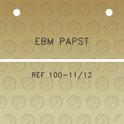 ebm-papst-ref-100-1112