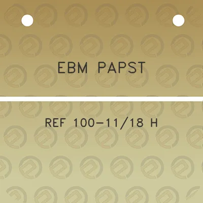 ebm-papst-ref-100-1118-h