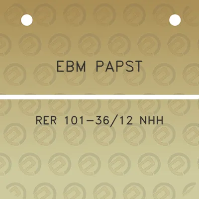 ebm-papst-rer-101-3612-nhh