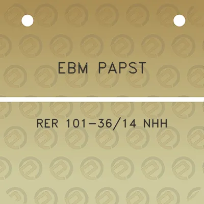 ebm-papst-rer-101-3614-nhh