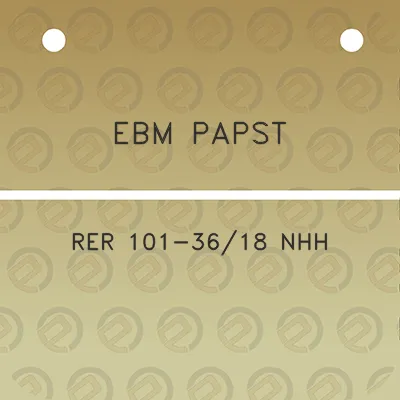 ebm-papst-rer-101-3618-nhh